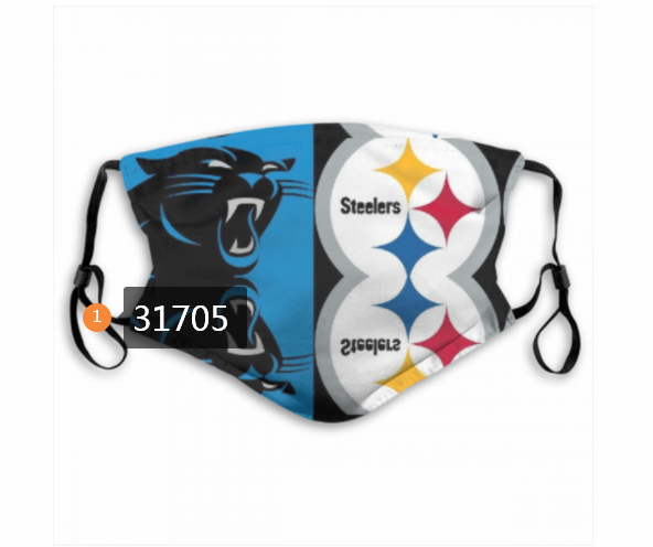 2020 NFL Pittsburgh Steelers 26014 Dust mask with filter->nfl dust mask->Sports Accessory